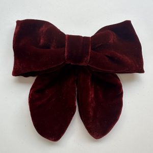 Haarschleife Samt Burgundy